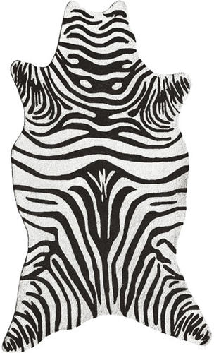 Name:Resort 25257 Zebra Black Shaped Rug, Item id:1810_25257 (Medium Image)