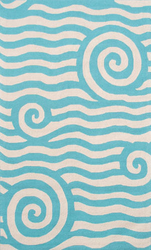 Name:Resort 25295 Yala Blue/White Rug, Item id:1810_25295 (Medium Image)