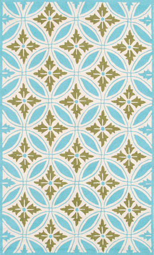 Name:Resort 25307 Florin Blue Rug, Item id:1810_25307 (Medium Image)