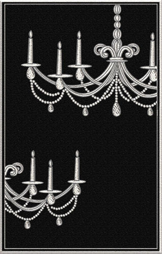 Name:Ecconox 72216 Chandelier Black Rug, Item id:1810_72216 (Medium Image)