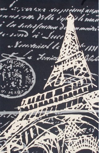 Name:Ecconox 72390 Tour Eiffel Rug, Item id:1810_72390 (Medium Image)