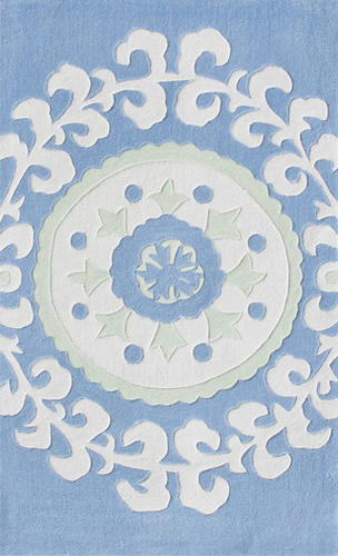 Name:Kids 74042 Suzani Blue Rug, Item id:1810_74042 (Medium Image)