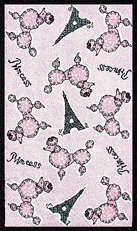 Name:Princess Poodle Rug, Item id:18_11-392 (Medium Image)