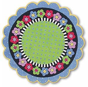 Name:Flower Dance Bright Round Rug, Item id:18_11-397R (Thumbnail Image)