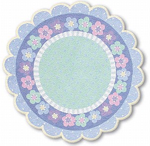 Name:Flower Dance Pastel Round Rug, Item id:18_11-398R (Medium Image)