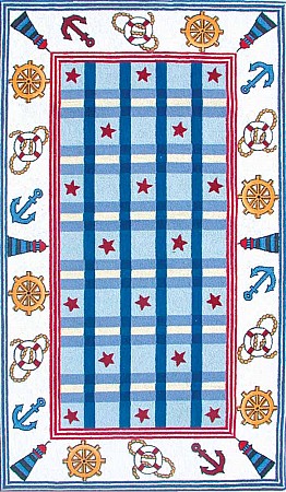 Name:Nautical Plaid Rug, Item id:18_16-427 (Medium Image)