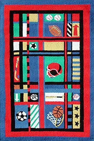 Name:Sports Scene Rug, Item id:18_16406 (Medium Image)