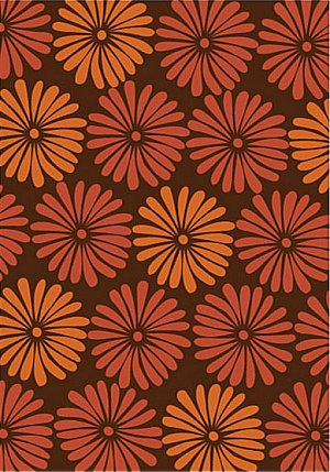 Name:Daisies Brown Rug, Item id:18_25-115 (Medium Image)