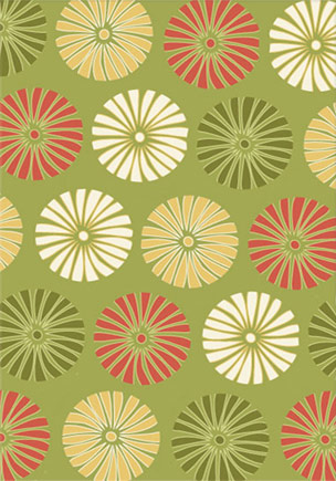 Name:Daisies Green Rug, Item id:18_25-117 (Medium Image)