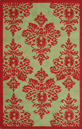 Name:Biscayne Green Red Rug, Item id:18_25130 (Medium Image)