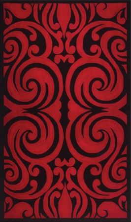 Name:Micronesia Red Black Rug, Item id:18_40-316 (Medium Image)
