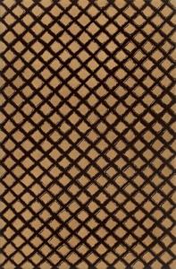 Crisscross Tan Black Rug Thumbnail Image