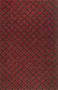 Crisscross Red Black Rug Thumbnail Image