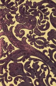 Lions Head Wine Purple Area Rug