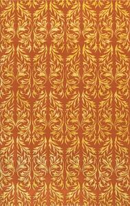 Baroque Gold Orange Area rugs