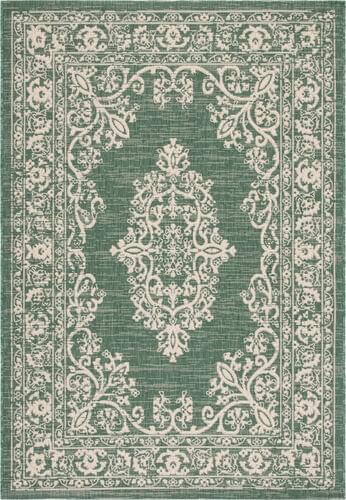 Safavieh Courtyard Collection CY6332 Green Power Loomed Synthetic Rug Product Image