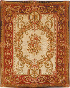 Name:Empire Em415A Light Gold / Red Traditional Rug, Item id:1910_EM415A (Medium Image)