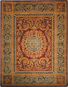 Name:Empire Em421A Burgundy / Gold Traditional Rug, Item id:1910_EM421A (Medium Image)