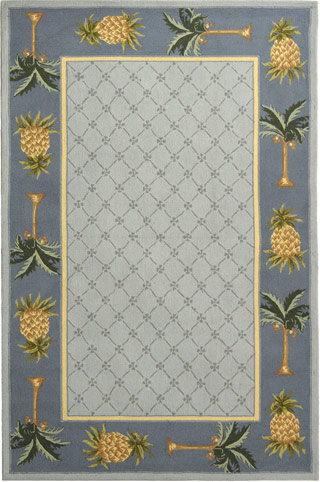 Name:Chelsea Hk362D Light Blue / Blue Country & Floral Rug, Item id:1910_HK362D (Medium Image)