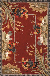 Name:Chelsea Hk56C Burgundy Country & Floral Rug, Item id:1910_HK56C (Medium Image)