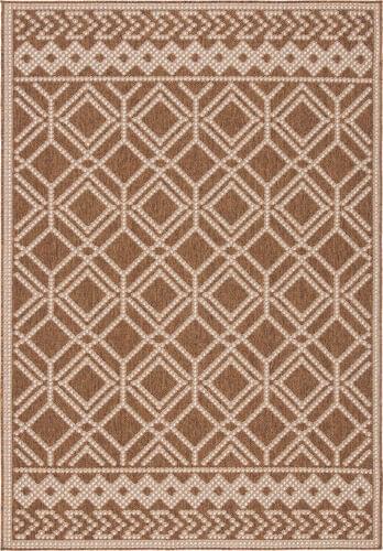 Safavieh Martha Stewart Indoor Outdoor Collection MSRO374B Brown Power Loomed Synthetic Rug Product Image