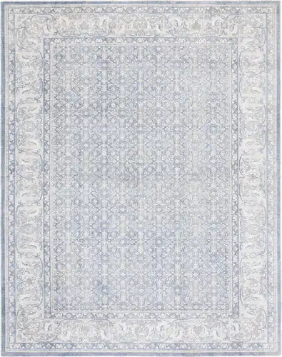 Safavieh Restoration Vintage Collection RVT706M Blue Hand Loomed Silk Rug Product Image
