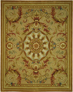 Name:Savonnerie Sav203A Beige / Gold Traditional Rug, Item id:1910_SAV203A (Medium Image)