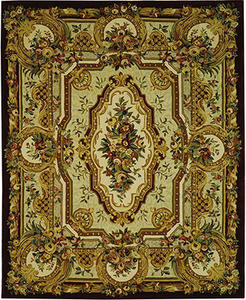 Name:Savonnerie Sav204A Gold Traditional Rug, Item id:1910_SAV204A (Medium Image)