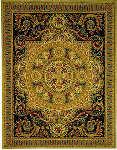Name:Savonnerie Sav205A Beige / Black Traditional Rug, Item id:1910_SAV205A (Medium Image)