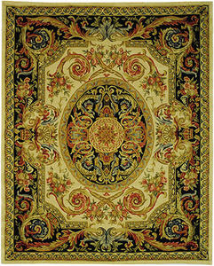 Name:Savonnerie Sav206A Ivory / Gold Traditional Rug, Item id:1910_SAV206A (Medium Image)