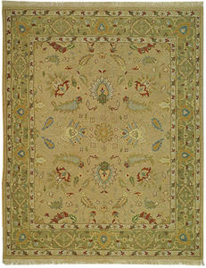 Name:Sumak Sum415A Taupe / Green Traditional Rug, Item id:1910_SUM415A (Medium Image)