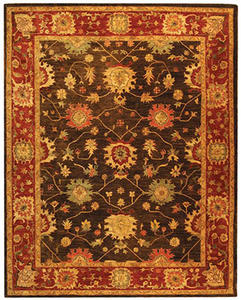 Name:Taj Mahal Tjm108A Olive / Burgundy Traditional Rug, Item id:1910_TJM108A (Medium Image)