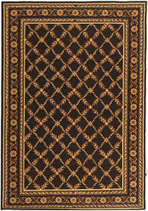 Name:Wilton Wil324B Black Traditional Rug, Item id:1910_WIL324B (Medium Image)