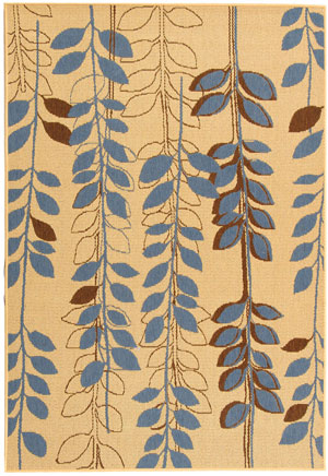 Name:Courtyard CY4029B Natural Brown / Blue Rug, Item id:1910_cy4029B (Medium Image)