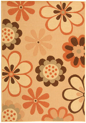 Name:Courtyard CY4035C Natural Brown / Terracotta Rug, Item id:1910_cy4035C (Medium Image)