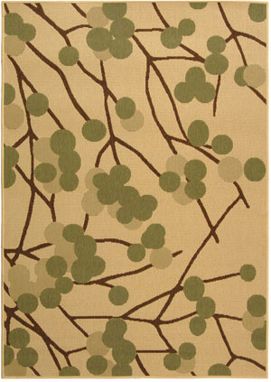 Name:Courtyard CY4037A Natural Brown / Olive Rug, Item id:1910_cy4037A (Medium Image)