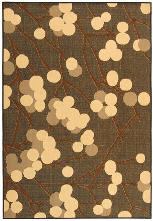 Name:Courtyard CY4037D Black Natural / Brown Rug, Item id:1910_cy4037D (Medium Image)