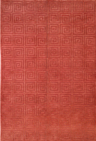 Name:TB108D Rust Tibetan Hand Knotted Rug, Item id:1910_TB108D (Medium Image)