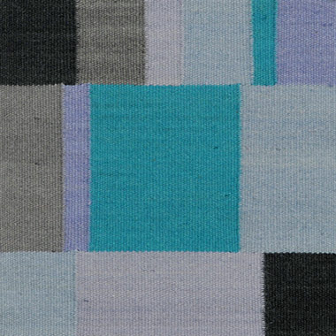 I and I Blue Patterned Cotton Rug Product Image