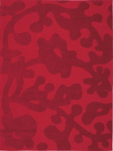 Ina Red Contemporary Area Rug