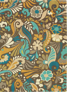 Florida Aqua Blue Hand Knotted Area Rug