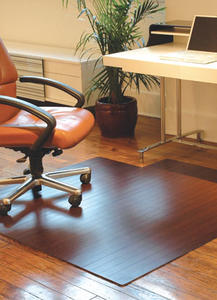 Name:Dark Cherry Bamboo Roll-Up Chair Mat w/Lip Rug, Item id:2410_amb240dc-l (Medium Image)