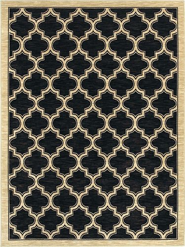 Modern Loom Yazd 2816 Black Abstract Rug Product Image