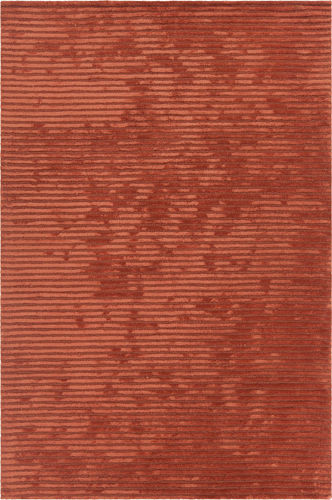 Chandra Antara ANG-26203 Dk. Orange Striped Silk Rug Product Image