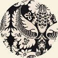 Thomas Paul Damask Ebony-Cream Rug Thumbnail Image