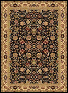 Name:New Vision Tabriz Black Rug, Item id:2910_1332-BLK (Medium Image)