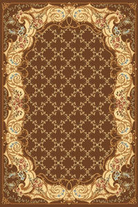 Name:New Vision Trellis Brown Rug, Item id:2910_1375-BRN (Medium Image)
