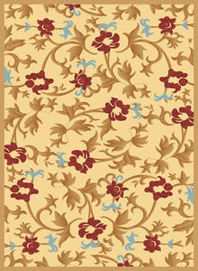 Name:Torino Bouquet Cream Rug, Item id:2910_1415-CRM (Medium Image)