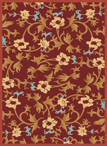 Name:Torino Bouquet Red Rug, Item id:2910_1415-RED (Medium Image)