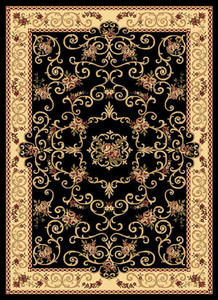 Name:New Vision Souvanerie Black Rug, Item id:2910_207-BLK (Medium Image)